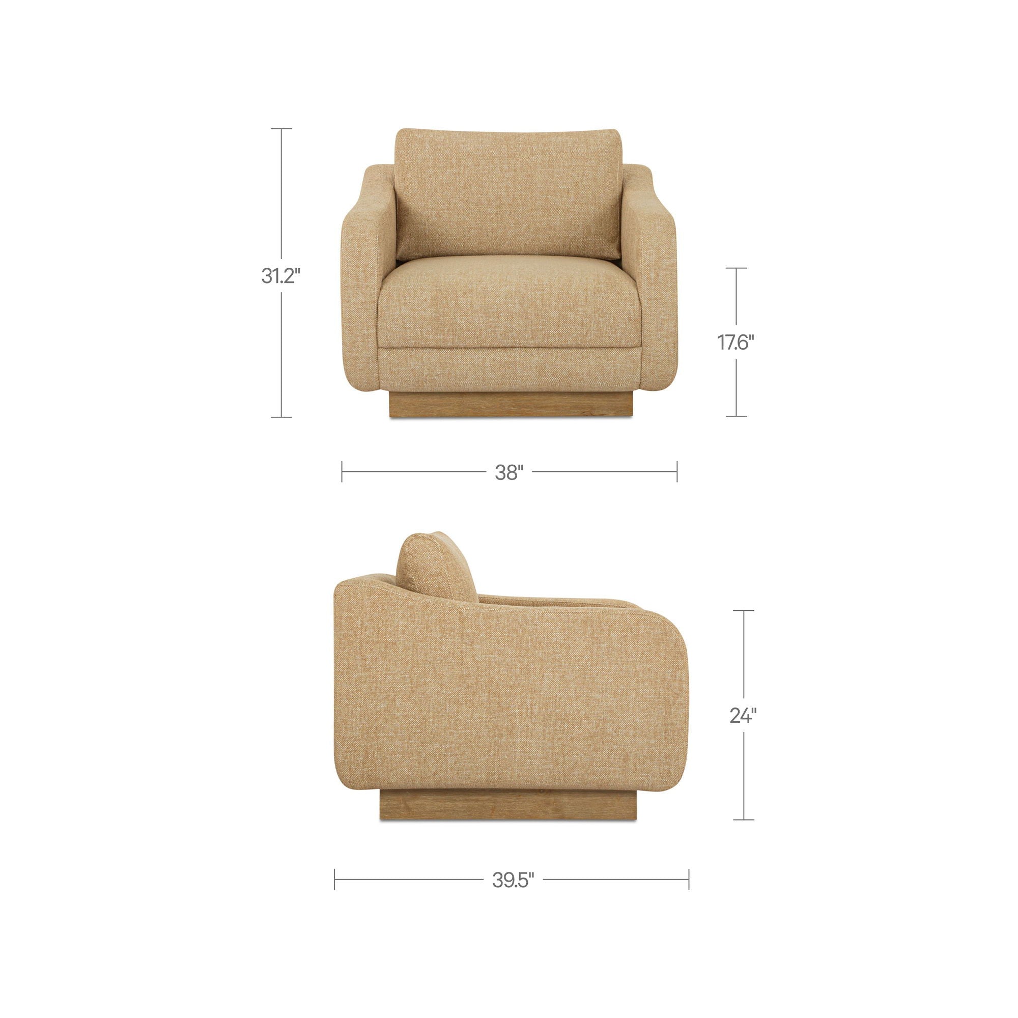 Keane - Accent Chair - Ochre