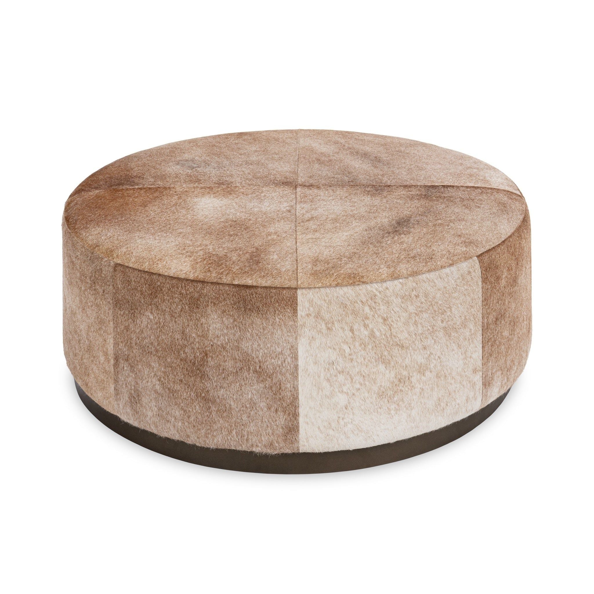 Andre - 40" Round Ottoman - Canyon Dust