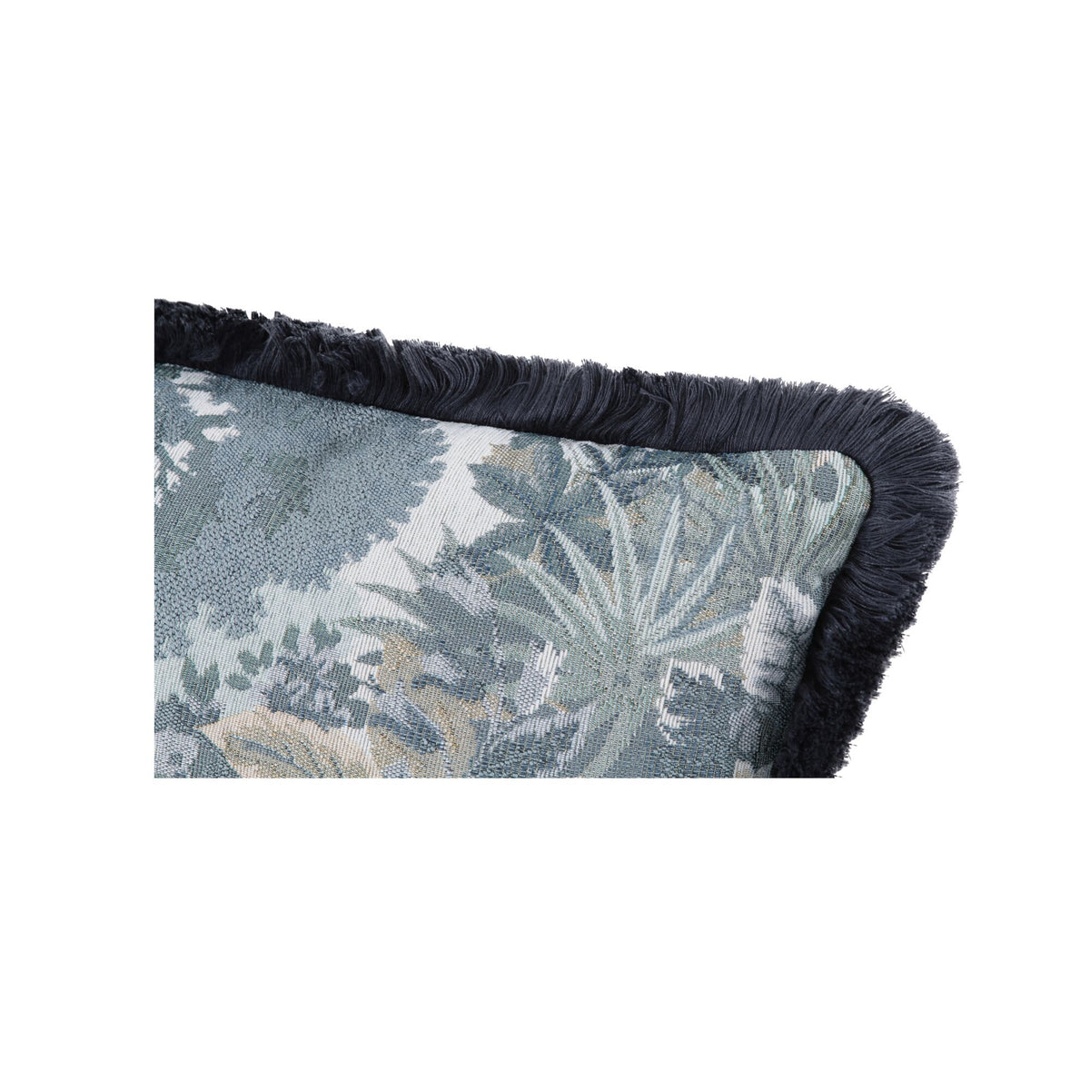 Yasmin - Square Cushion Tapestry - Blue / Gray