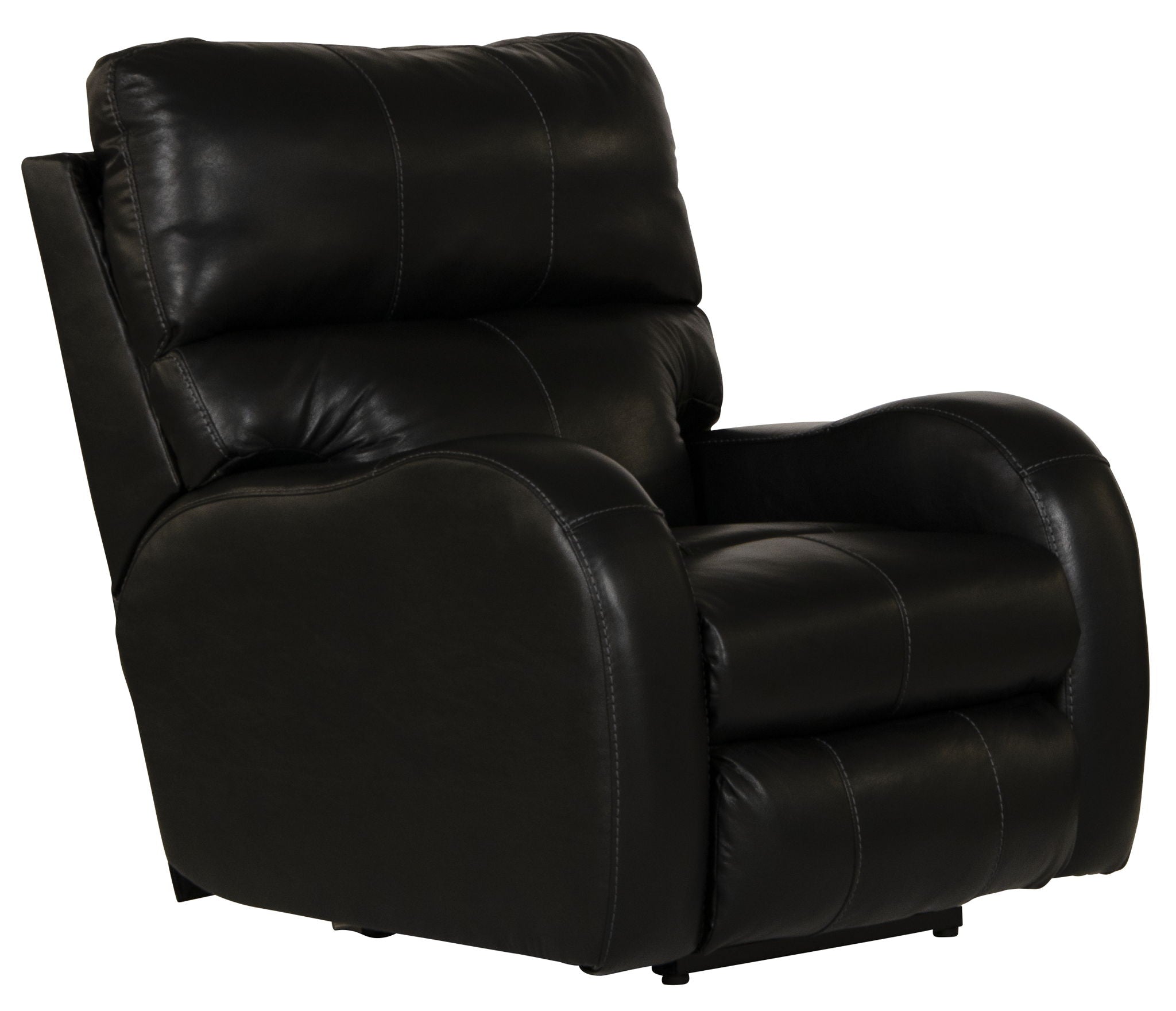 Angelo - Leather Power Recliner - Black