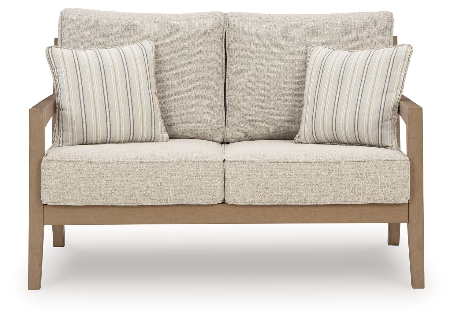 Hallow Creek - Loveseat With Cushion - Driftwood