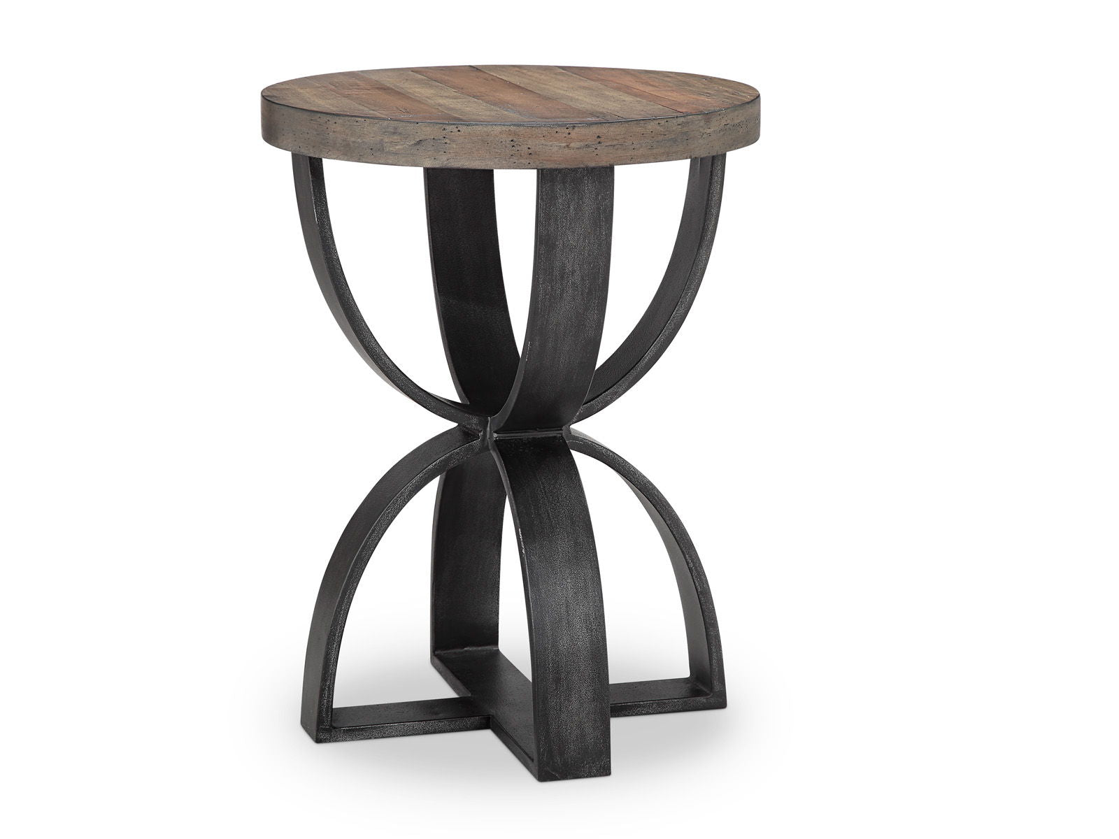 Bowden - Round Accent Table - Rustic Honey
