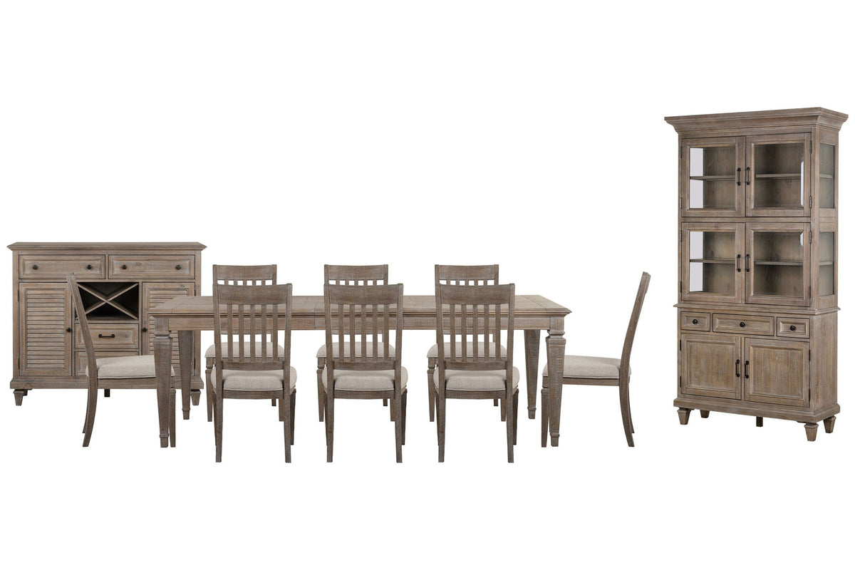 Lancaster - 11 Piece Extendable Rectangular Dining Table Set