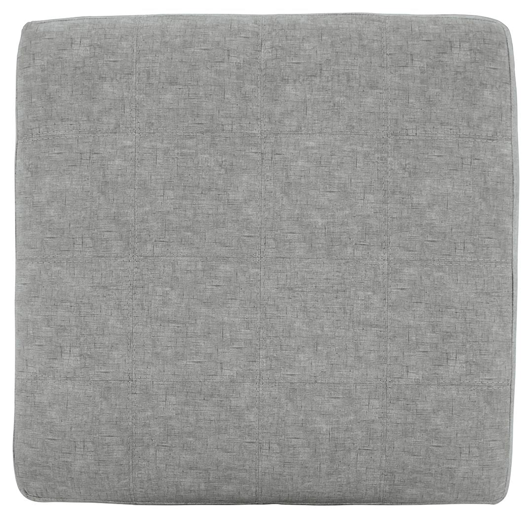 Falkirk - Oversized Accent Ottoman - Steel