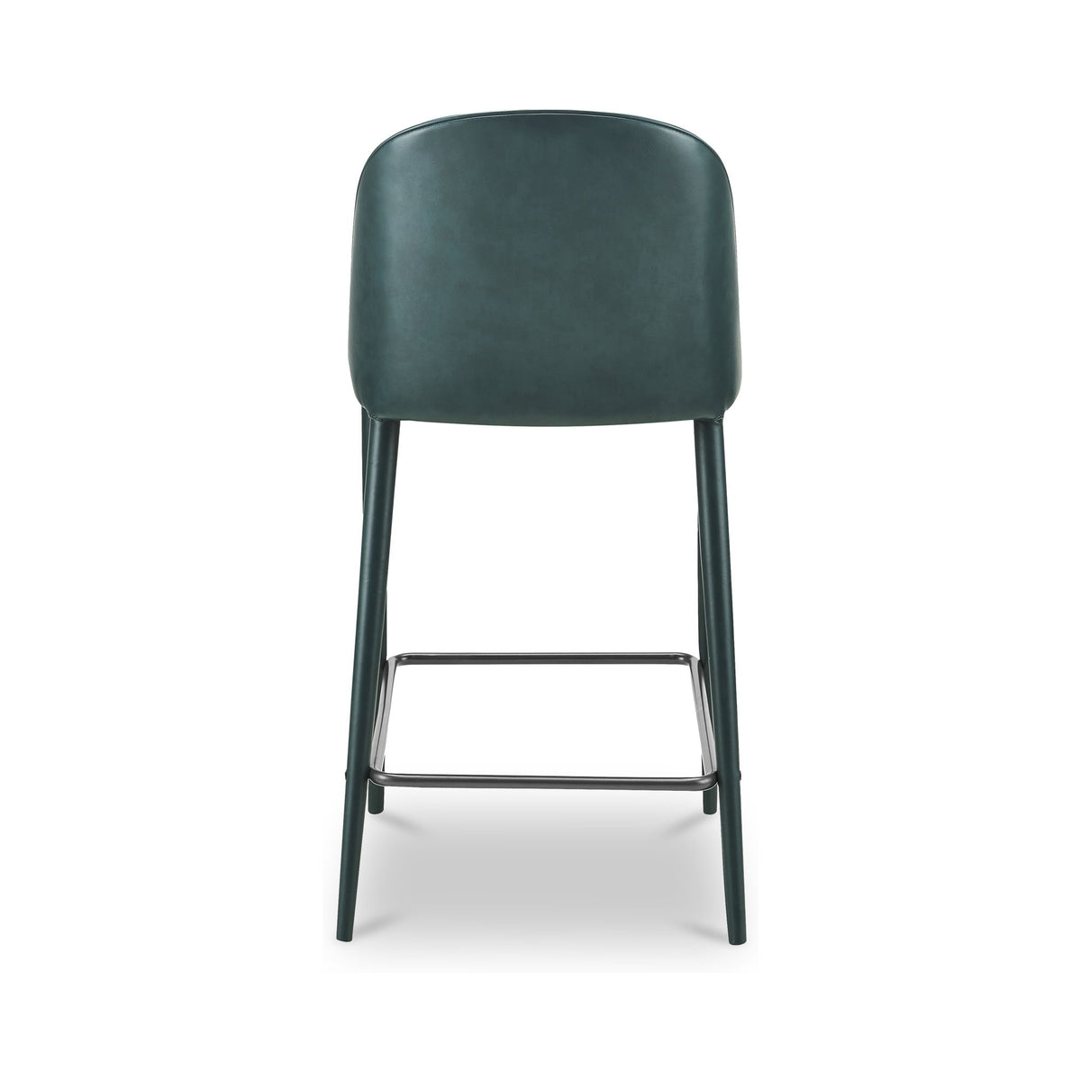 Burton - Counter Stool Vegan Leather - Dark Teal / Blue