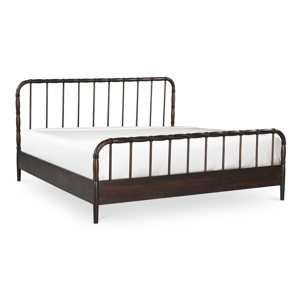 Vivian - Queen Bed - Dark Brown