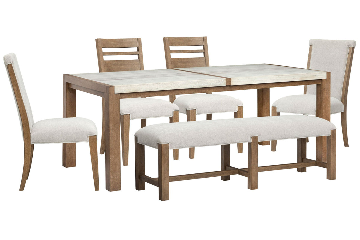 Plum Creek - 6 Piece Rectangular Dining Table Set
