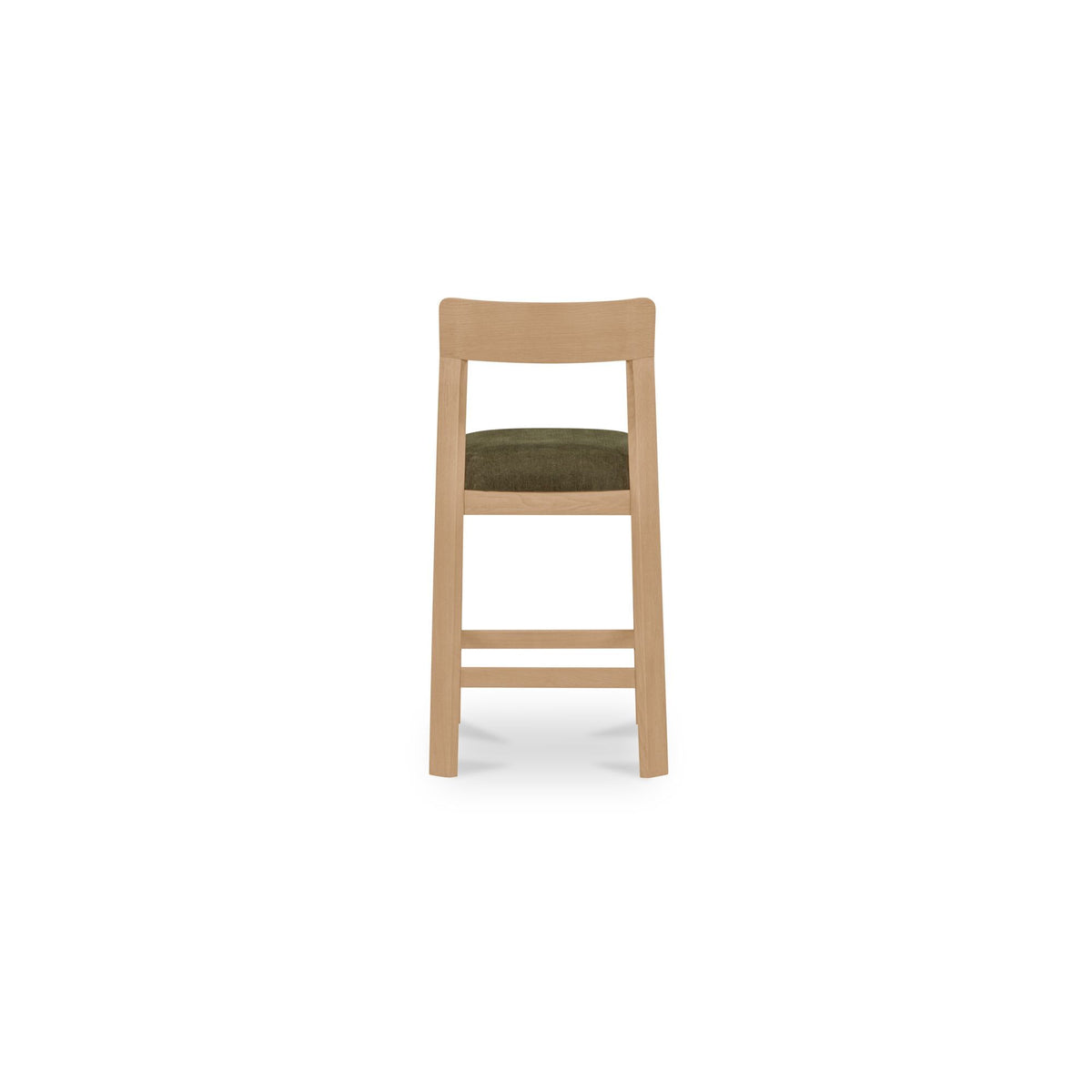 Oli - Counter Stool - Dark Green / Light Brown