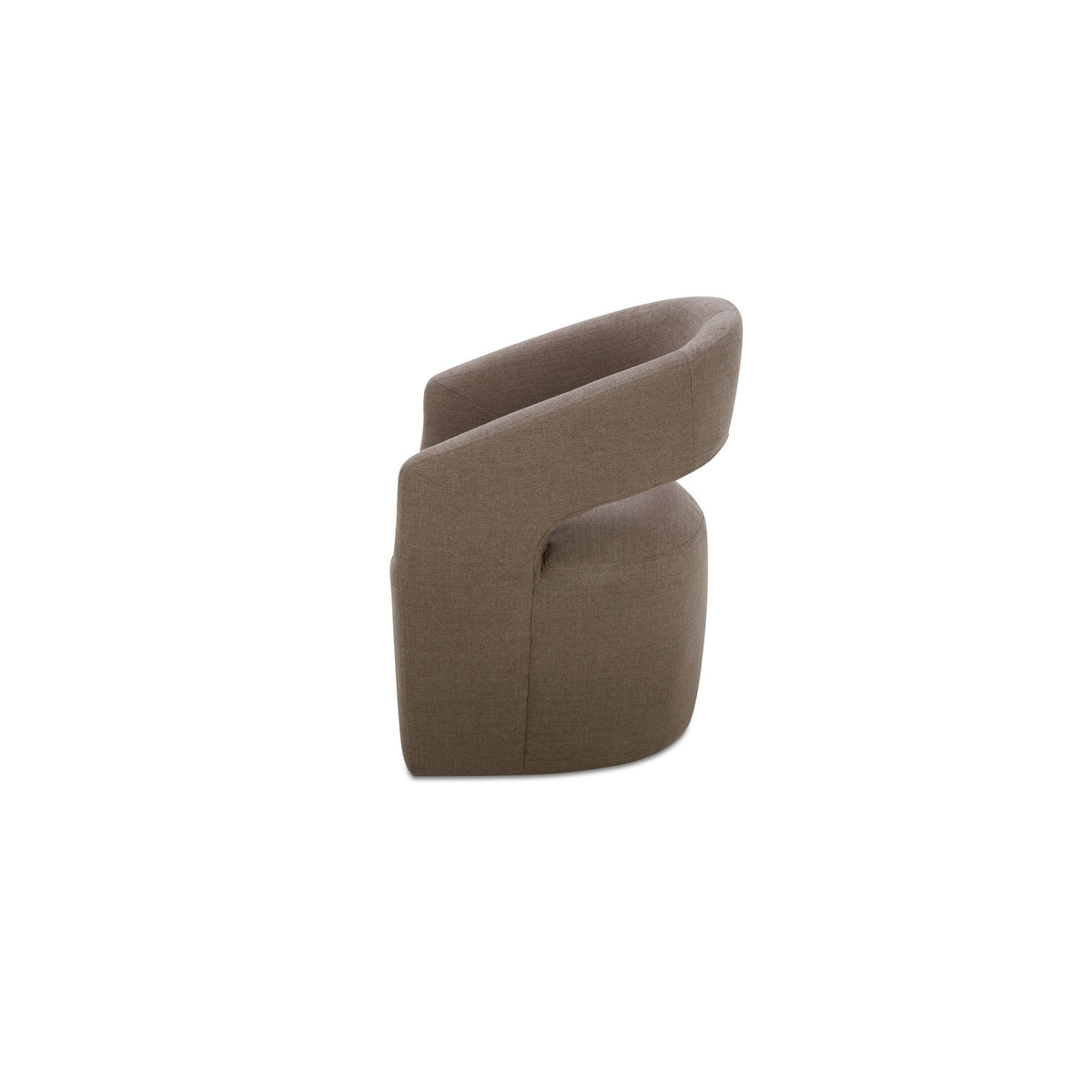 Barrow - Rolling Dining Chair - Soft Taupe / Tan