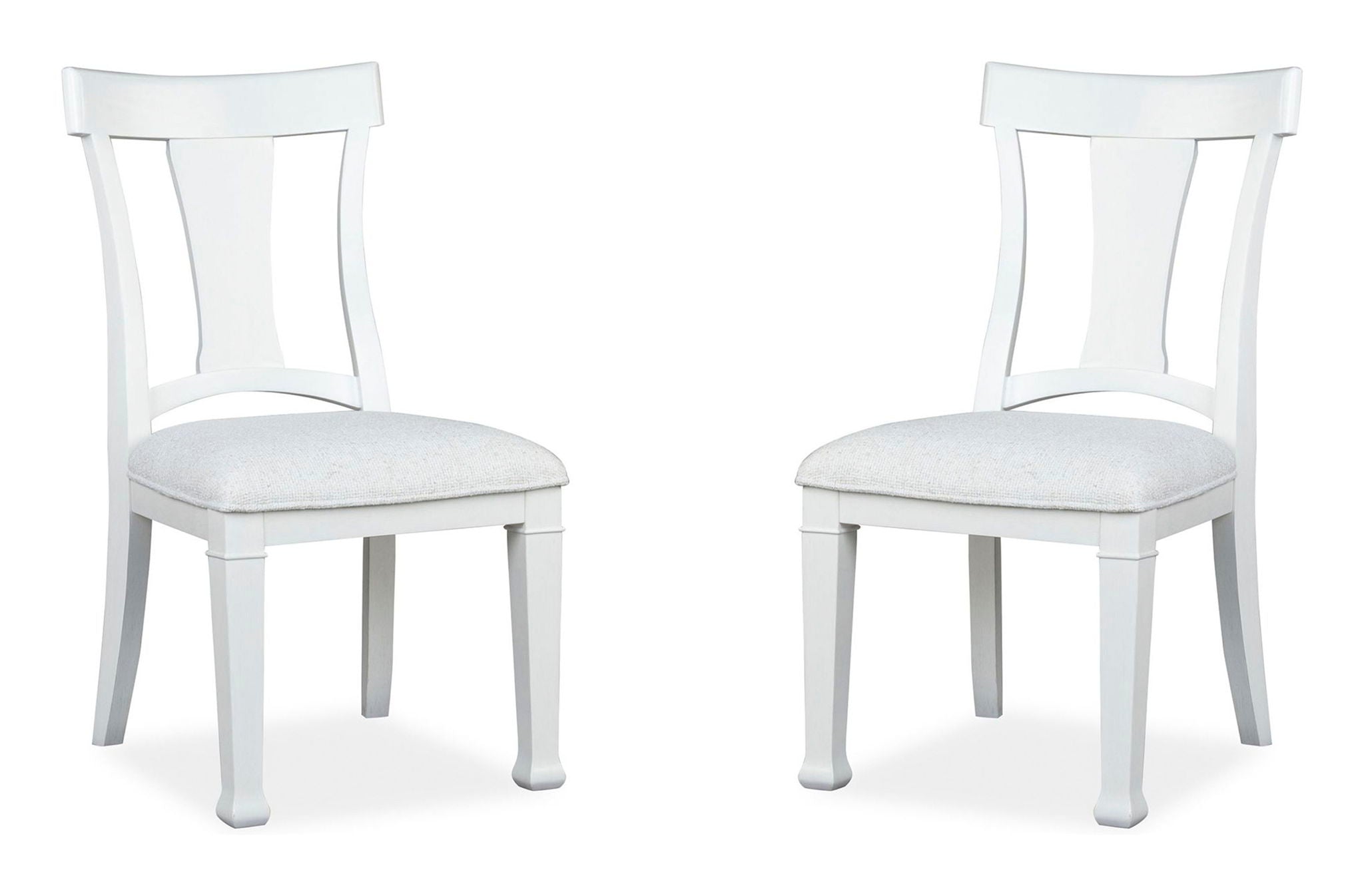 Kingston - Upholstered Side Chair (Set of 2) - Whisper White And Cerused Nutmeg