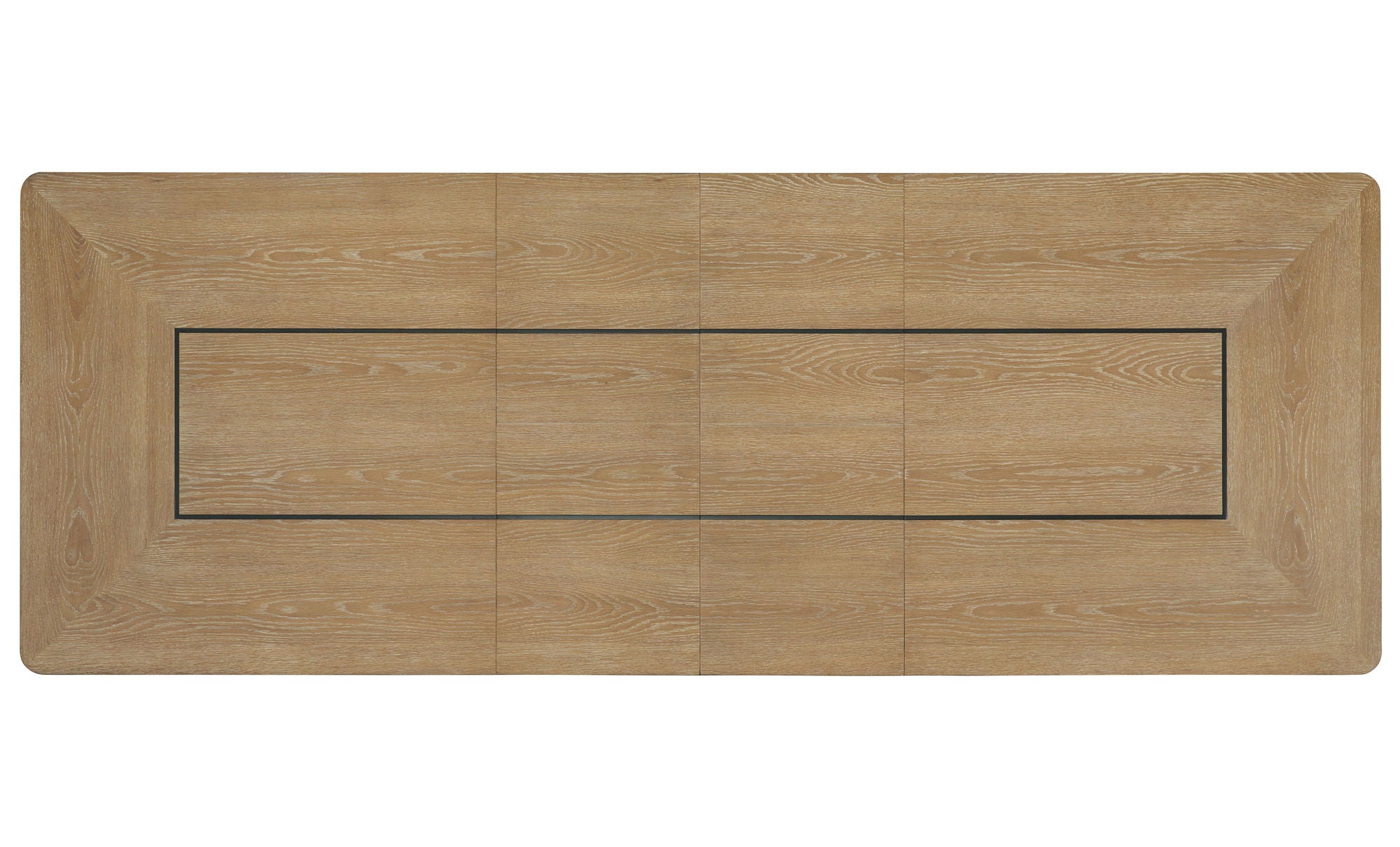 Escape - Extendable Dining Table - Glazed Natural Oak / Black Metal Trim