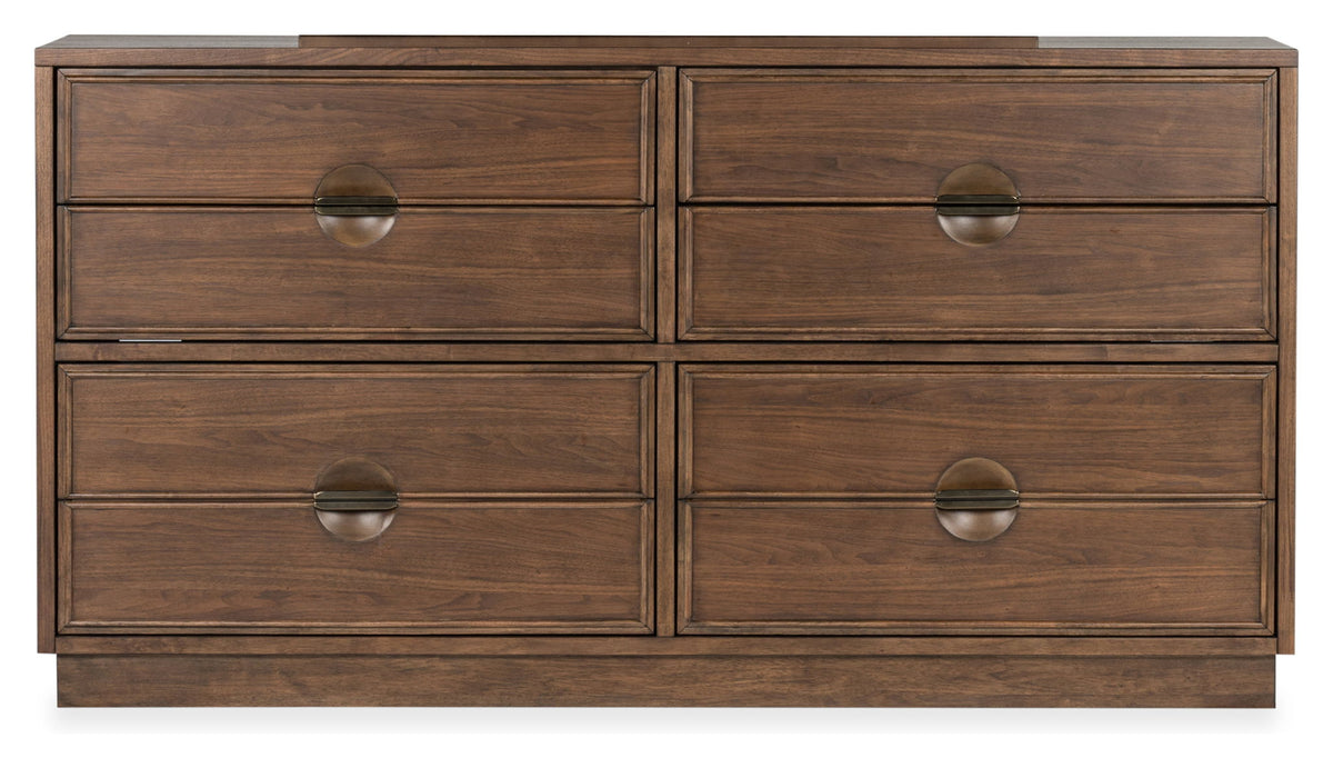Selena - Double Drawer Dresser - Brown