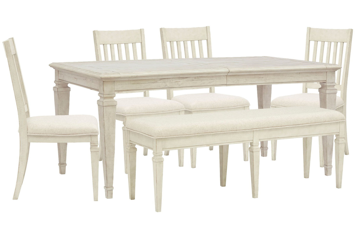 Newport - 6 Piece Extendable Rectangular Dining Table Set