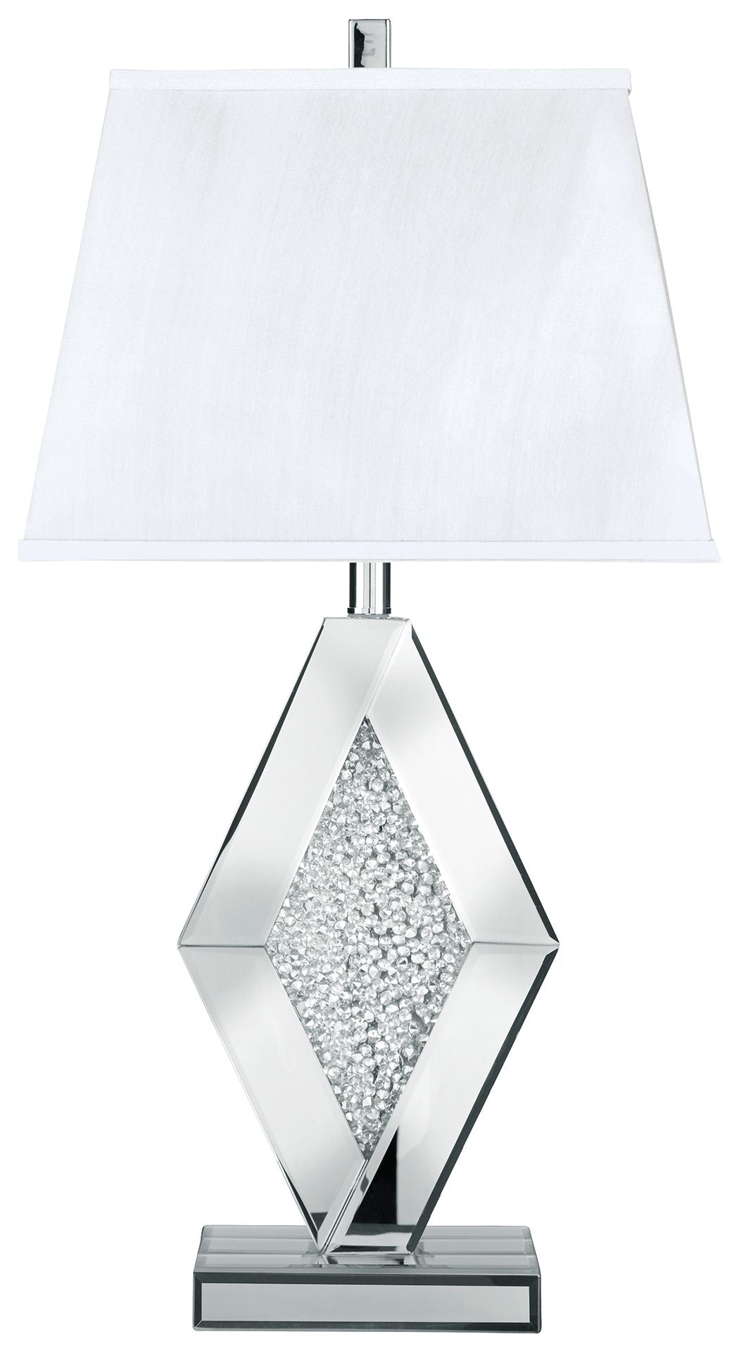Prunella - Mirror Table Lamp - Silver Finish