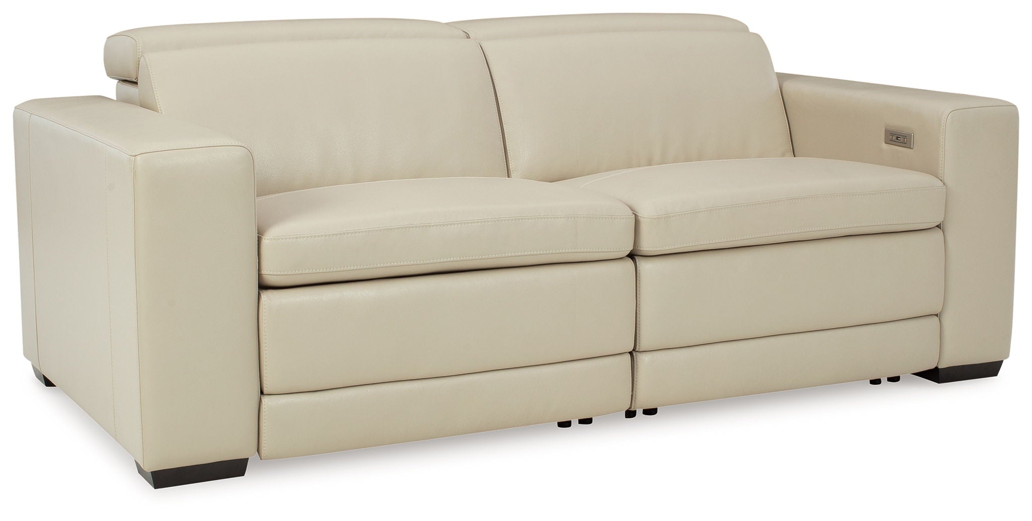 Texline - 3-Piece Power Reclining Loveseat - Sand