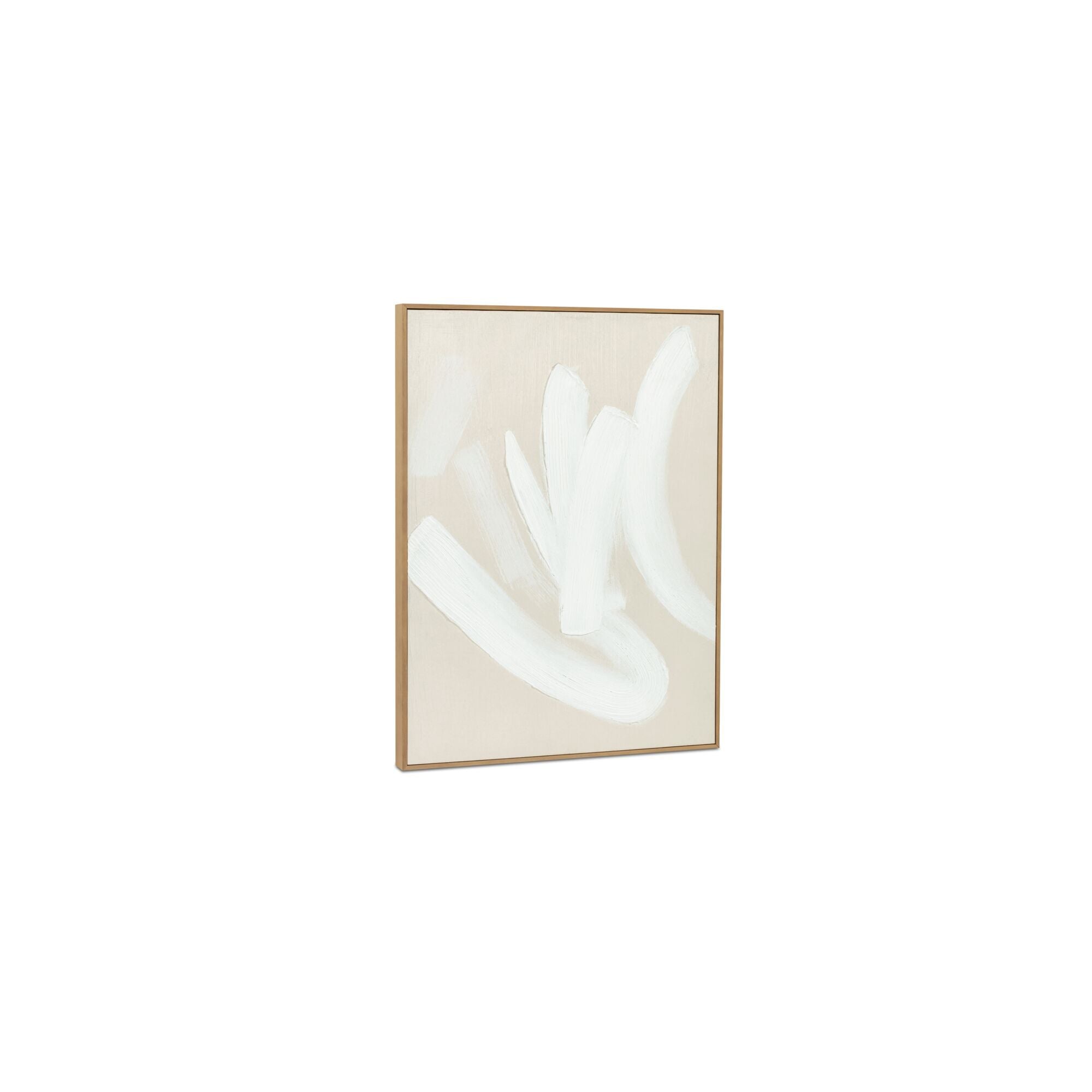 Chorus - Framed Painting - Beige