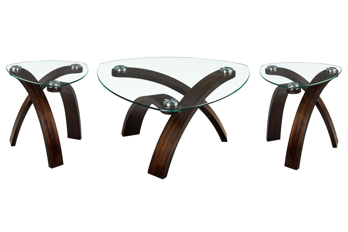 Allure - Pie Shaped Cocktail Table Set