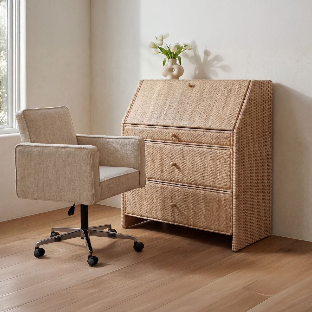 Margot - Secretary Desk - Natural