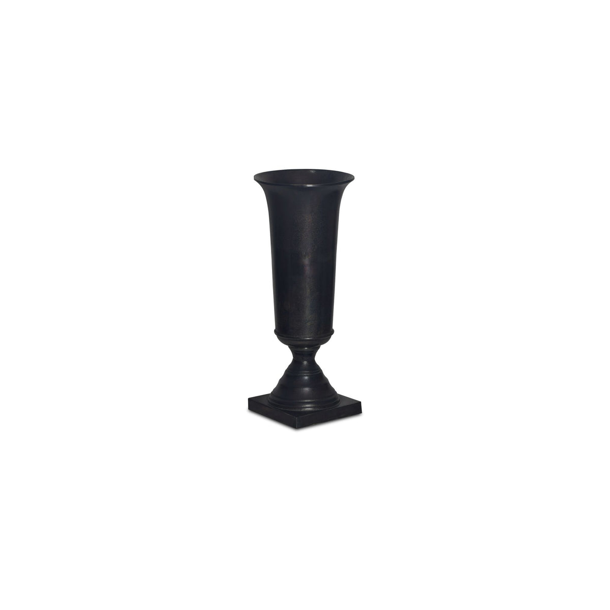 Cassia - Cast Aluminum Vase - Black