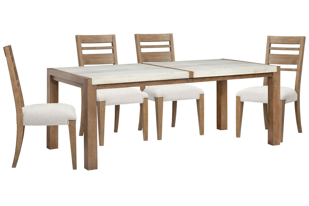 Plum Creek - 5 Piece Rectangular Dining Table Set
