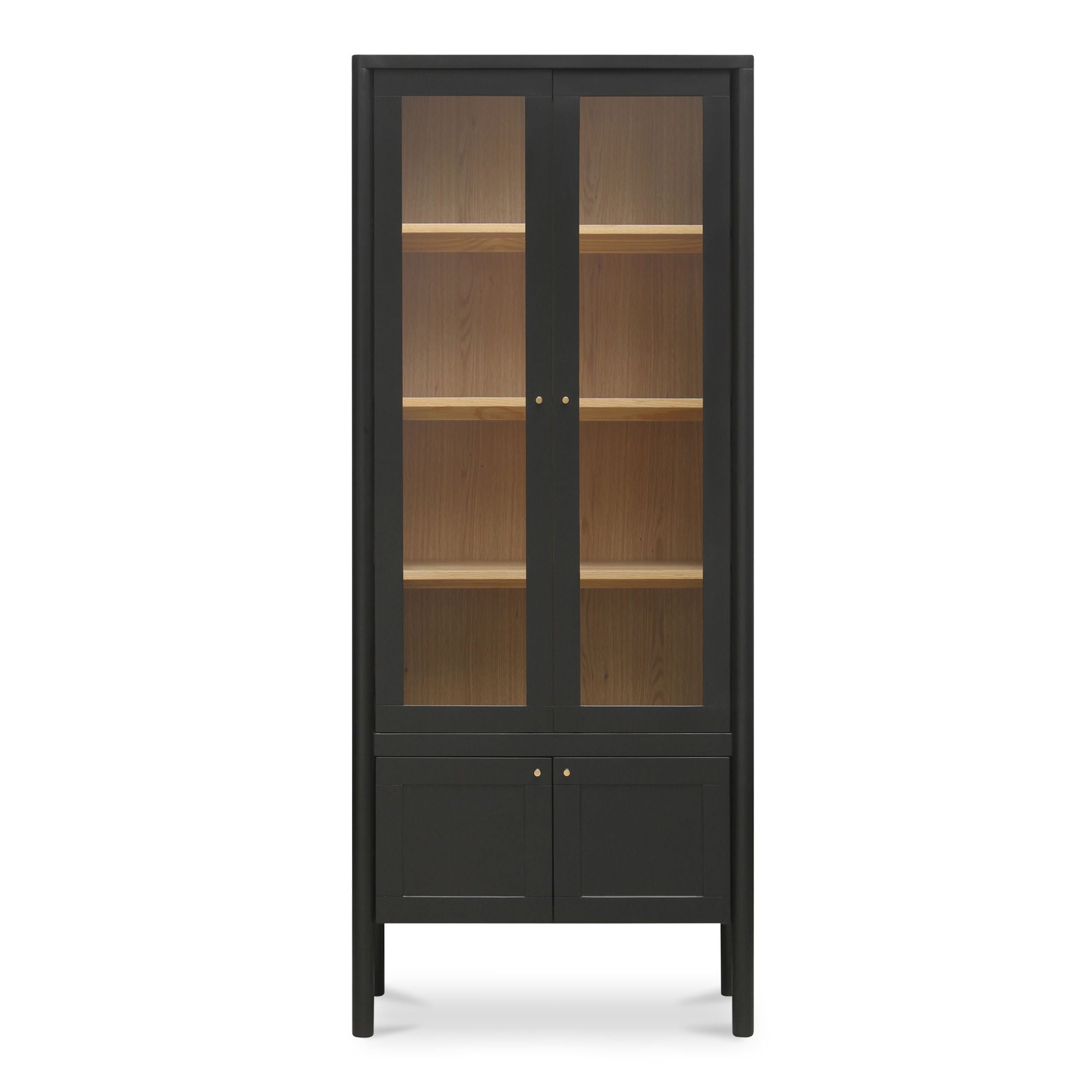 Hannah - Tall Display Cabinet - Black
