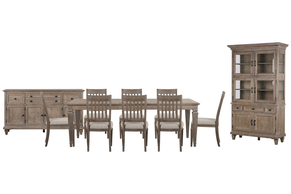 Lancaster - 11 Piece Extendable Rectangular Dining Table Set