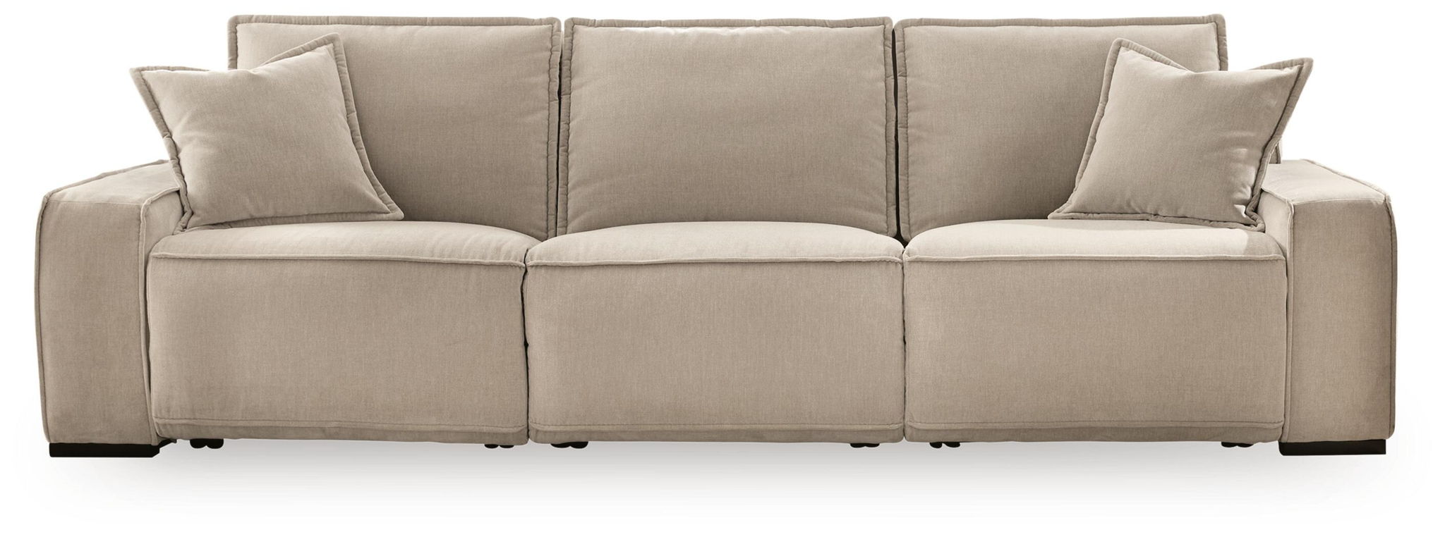 Carceri - 3-Piece Power Sectional Reclining Sofa With Armless Power Recliner - Cashmere