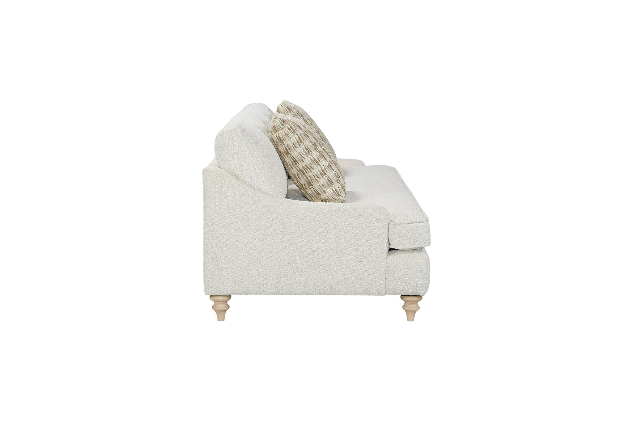 Citrus Heights - Sofa With 2 Pillows - White