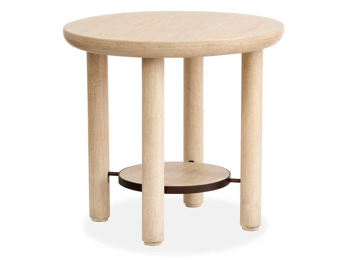 Sunset Cove - Round End Table - Sanibel Brown