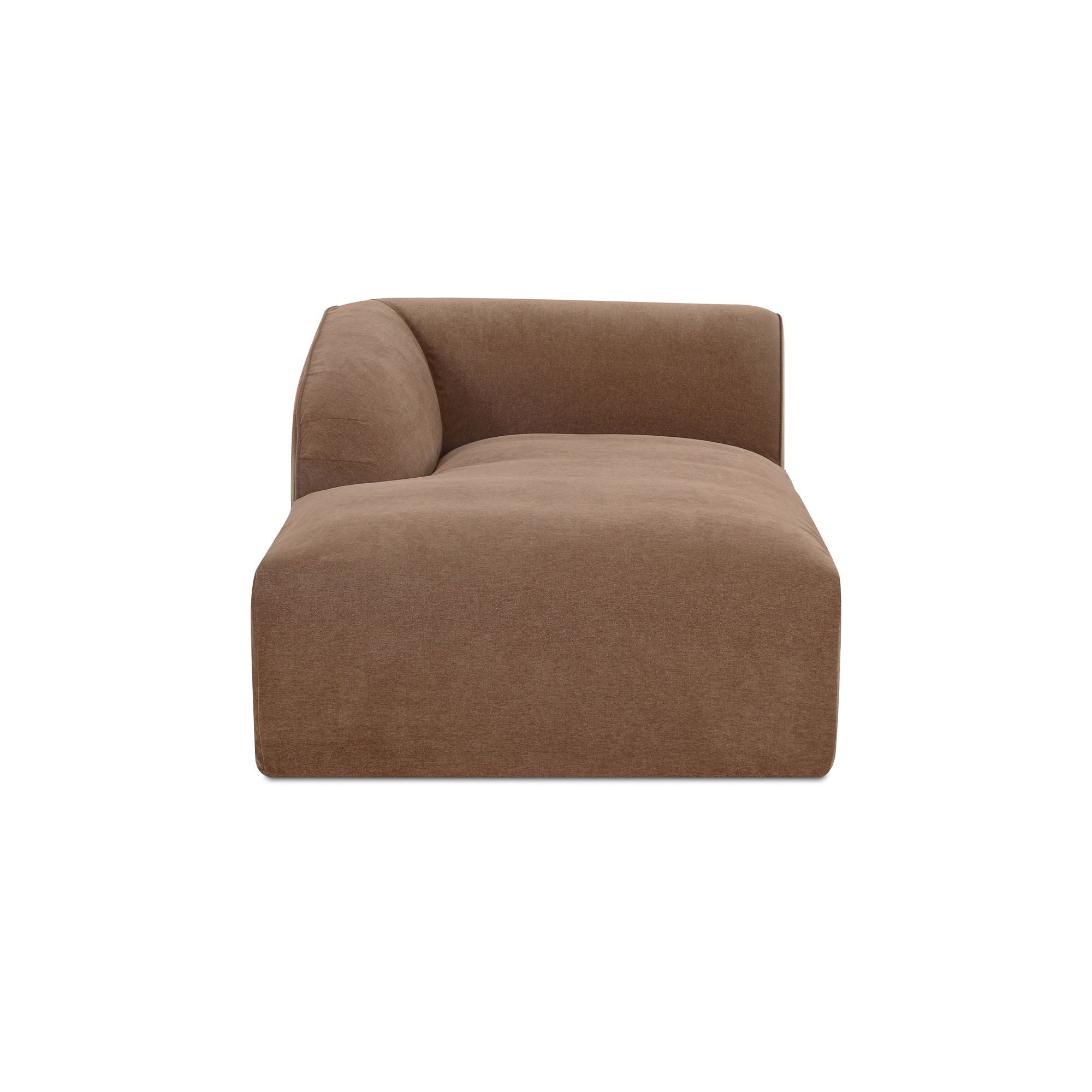 Isla - Left Arm Facing Chaise - Light Brown