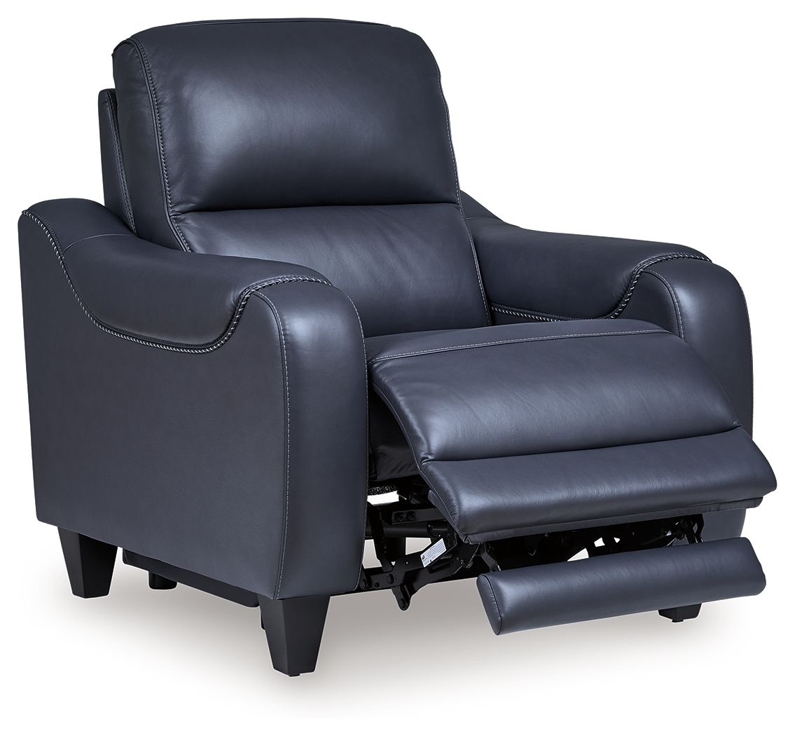 Mercomatic - Power Recliner With Adj Headrest - Ocean