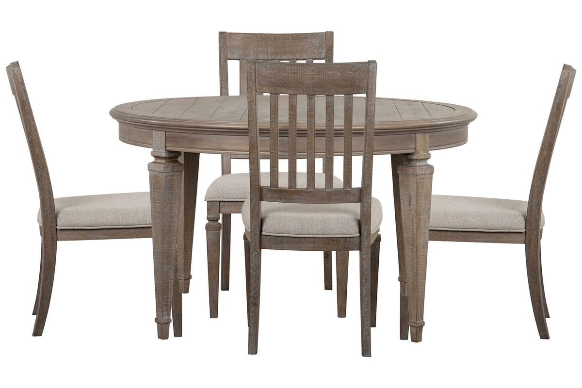 Lancaster - Extendable Round Dining Table Set