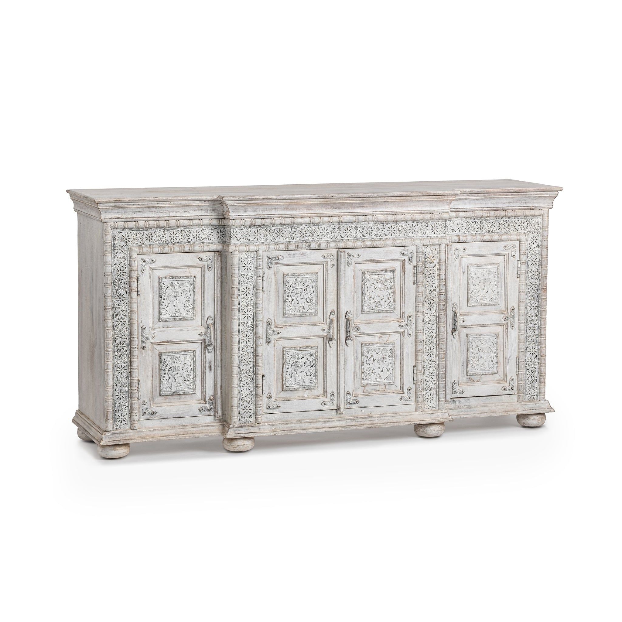 Arish - 4 Door Breakfront Cabinet - Heritage Cream