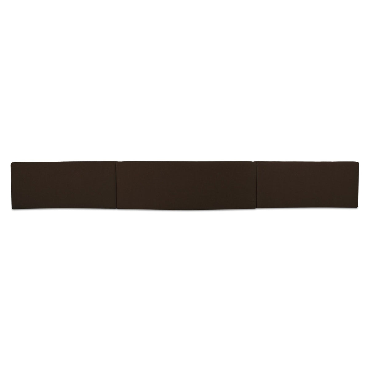 Naomi - 3 Piece Wave Modular Sectional - Dark Brown