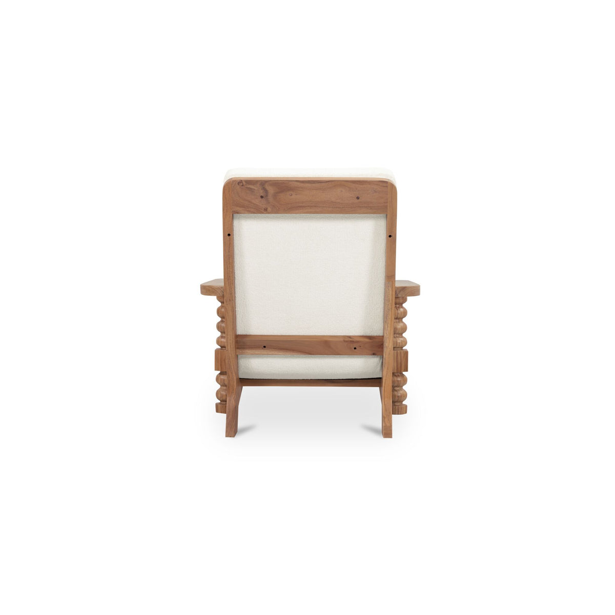 Ingrid - Accent Chair - Off White / Light Brown