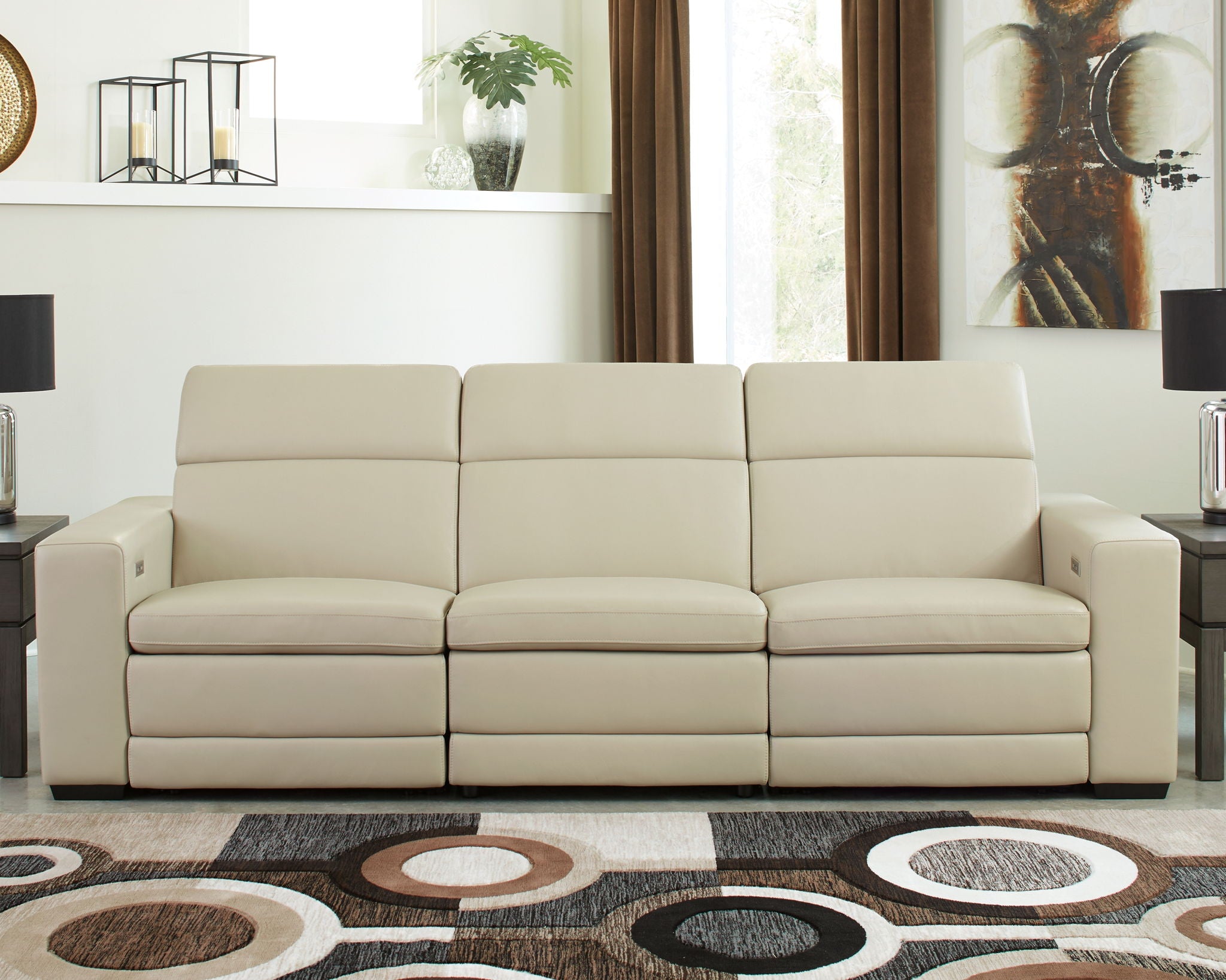 Texline - Power Reclining Sofa - Sand