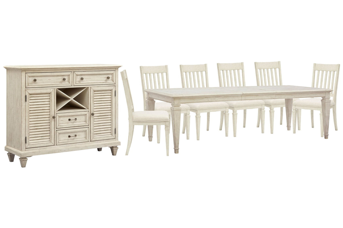 Newport - 8 Piece Extendable Rectangular Dining Table Set