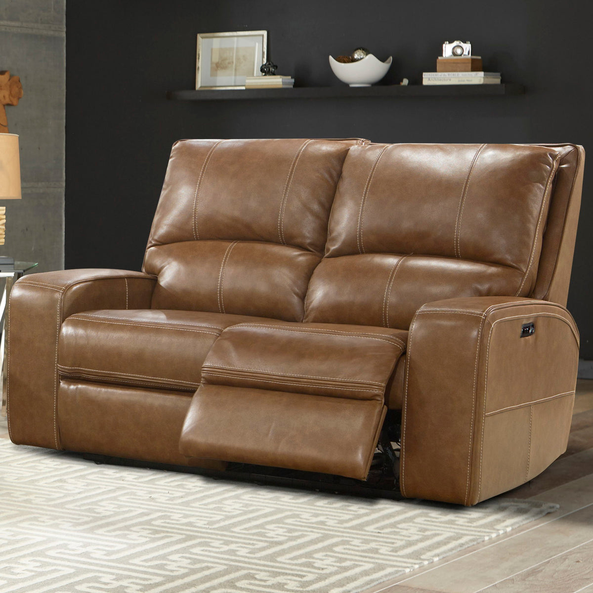 Swift - Power Reclining Loveseat - Bourbon
