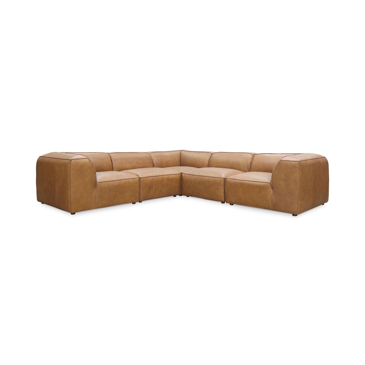 Form - Classic L Modular Leather Sectional - Sonoran Tan