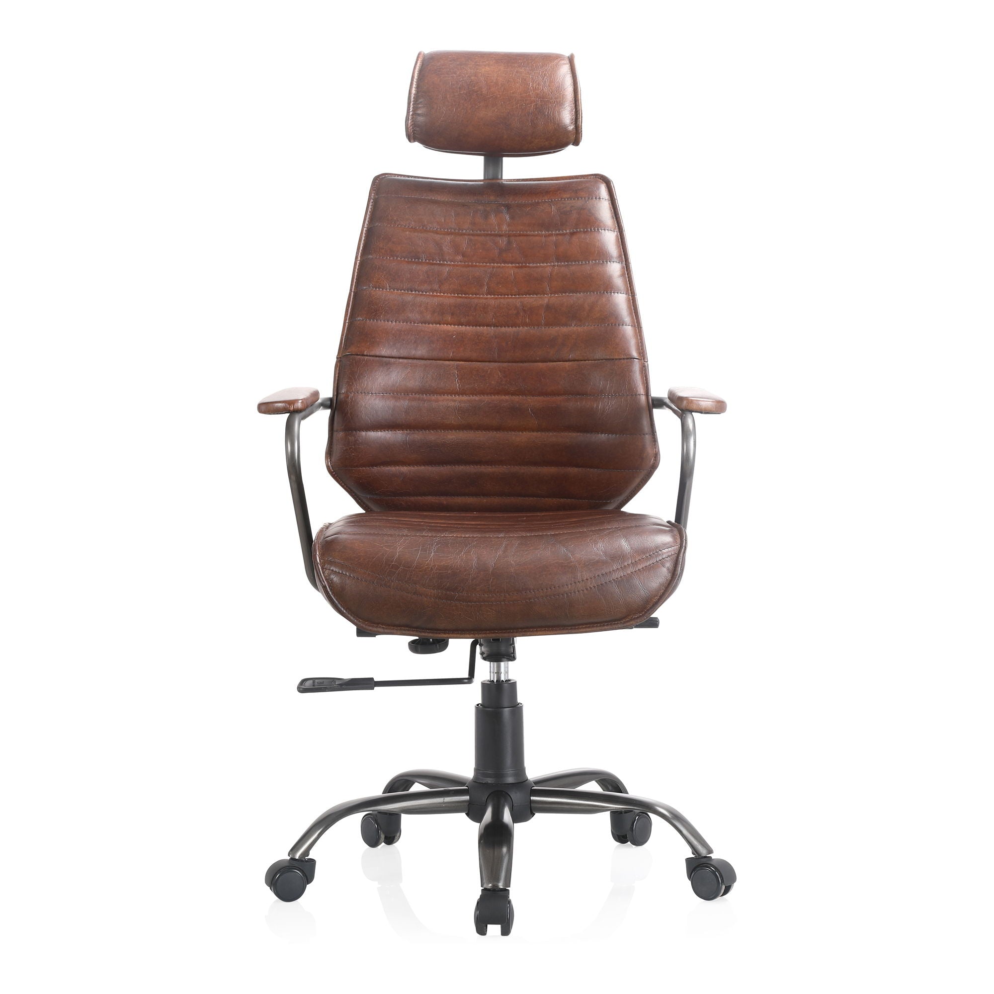 Executive - Leather Office Chair - Dark Brown