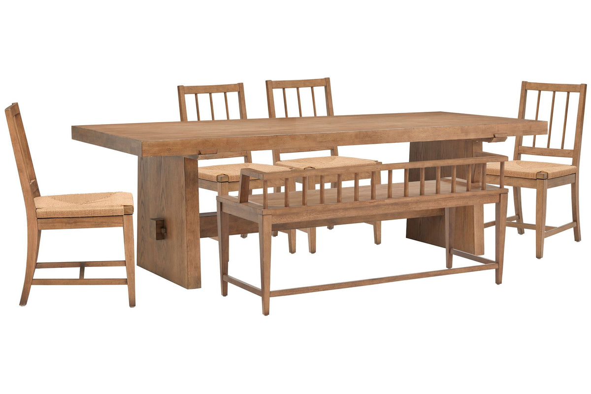 Lindon - Trestle Dining Table Set