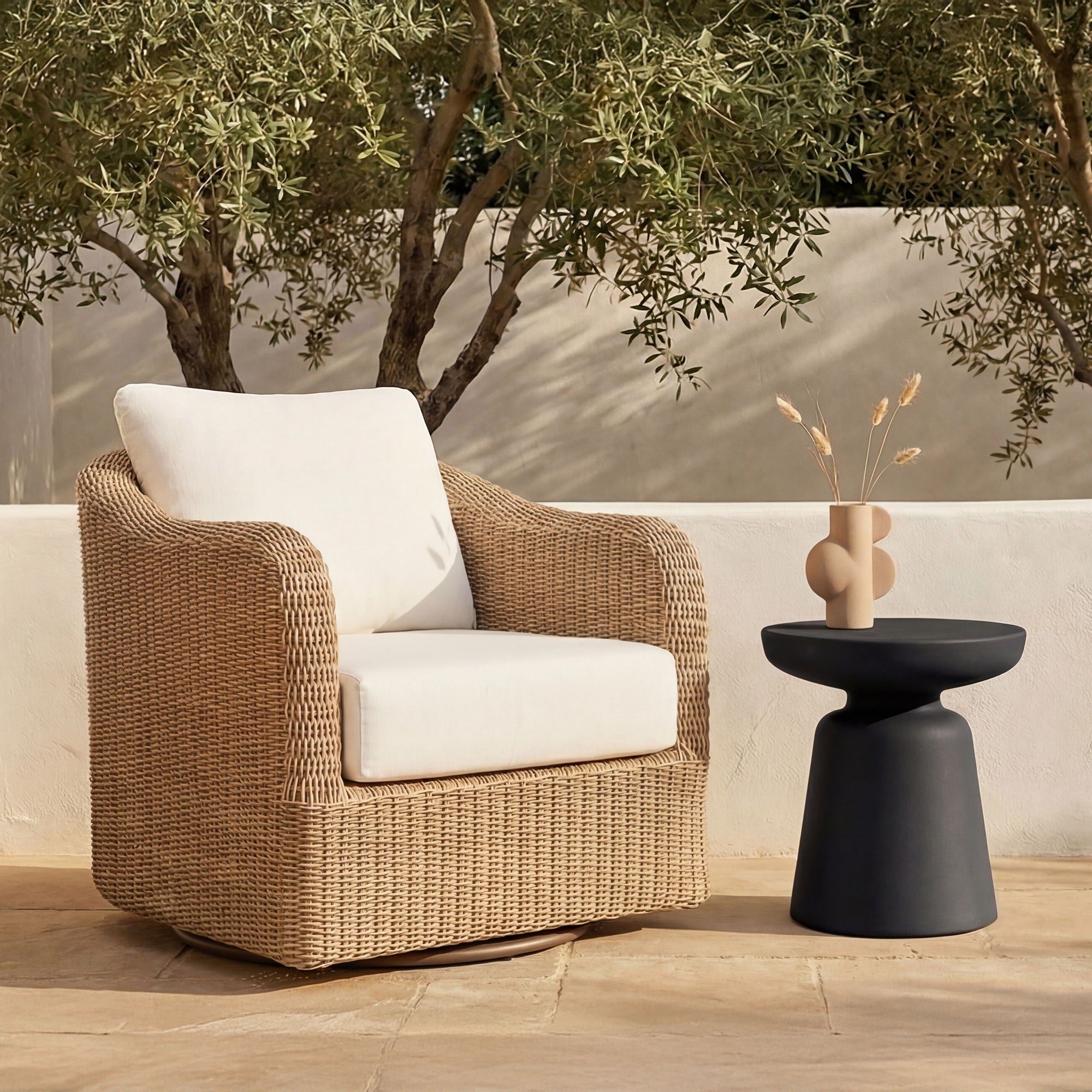 Ruth - Outdoor Side Table - Black