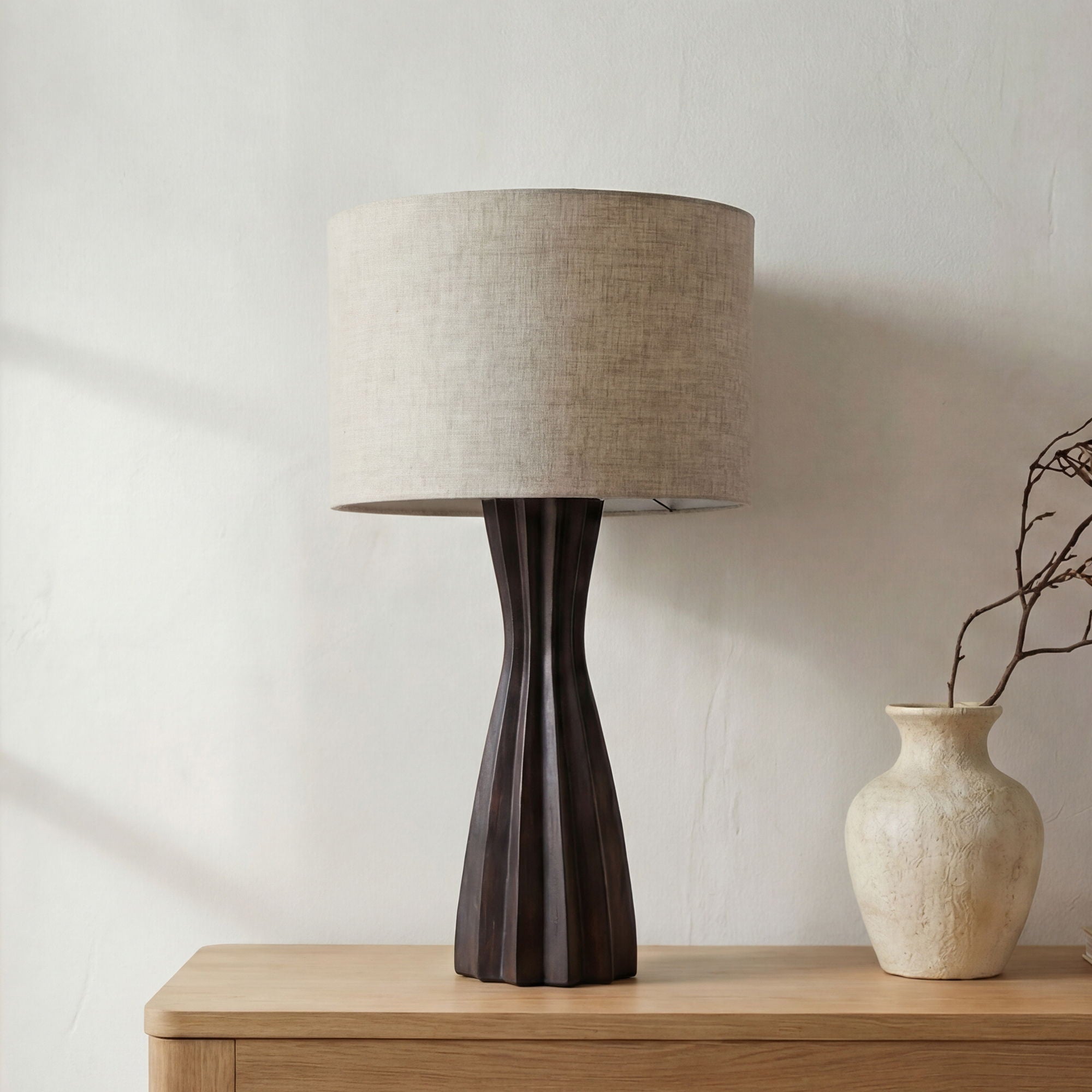 Sabrina - Table Lamp - Brown / Beige
