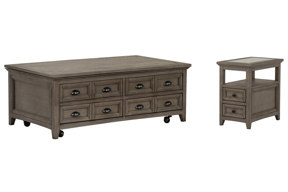 Paxton Place - Lift Top Storage Caster Cocktail Table Set