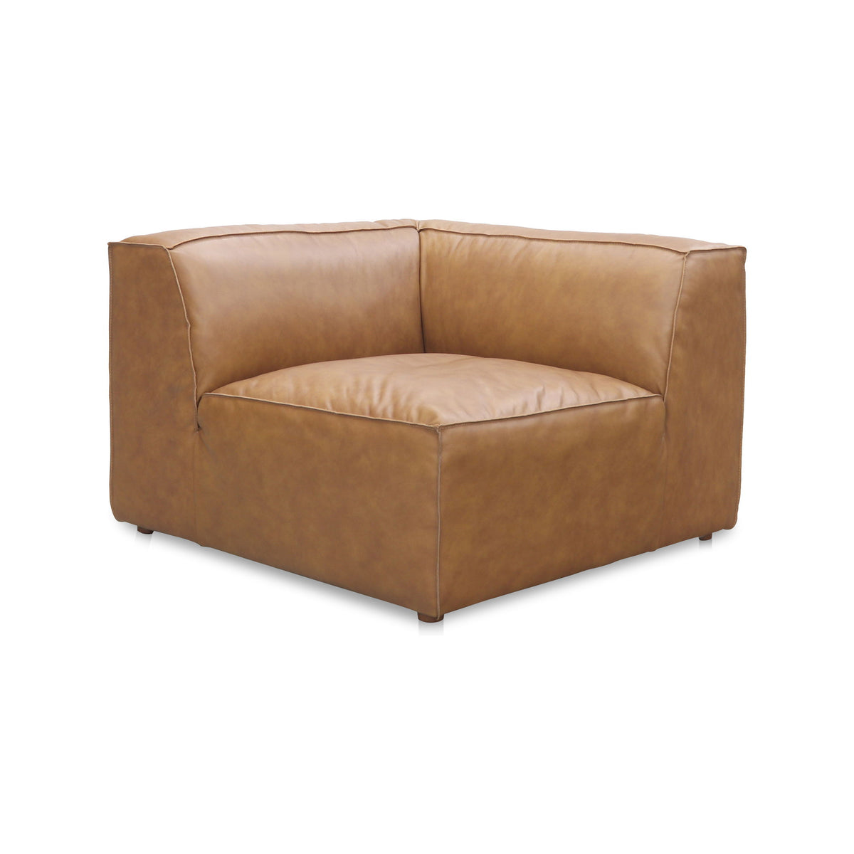 Form - Leather Corner Chair - Sonoran Tan