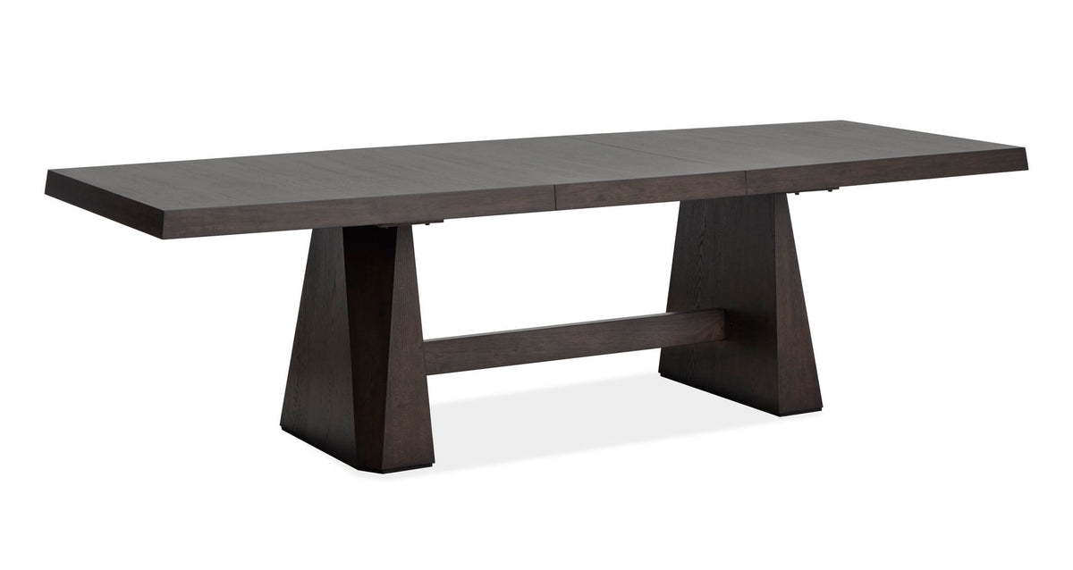 Tauren - 5 Piece Extendable Double Pedestal Dining Table Set