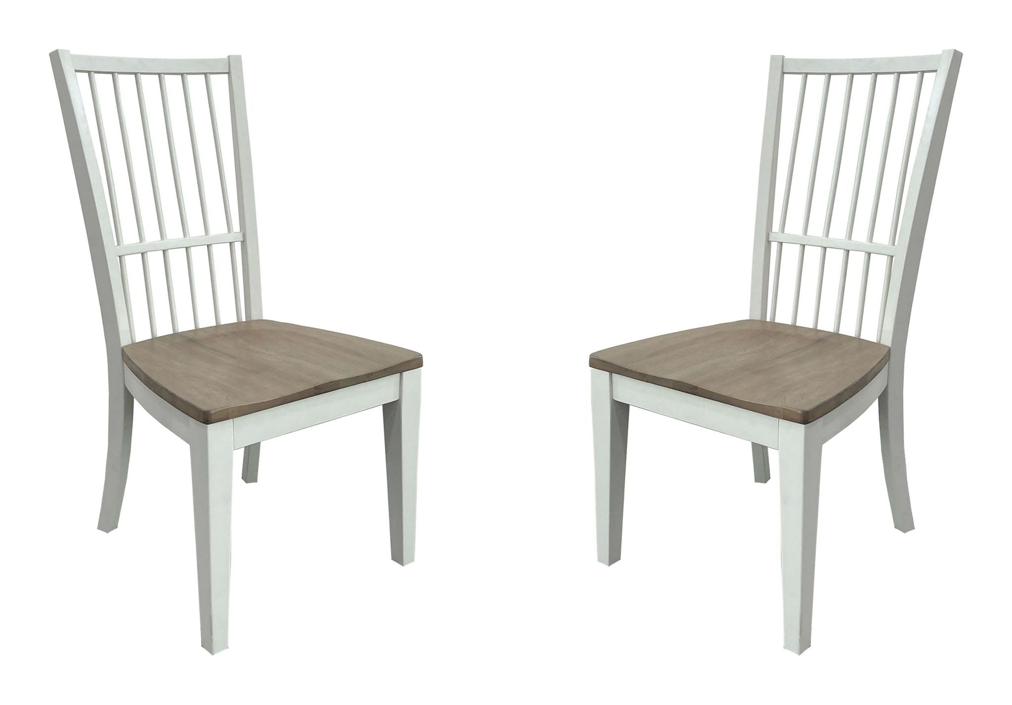 Americana Modern Dining - Spindle Back Dining Chair (Set of 2) - Cotton White