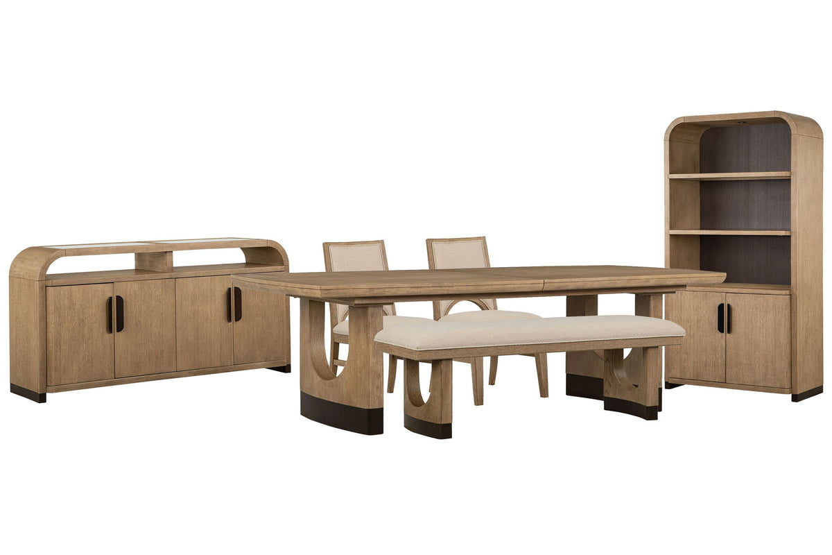 Tristan - Extendable Trestle Dining Table Set