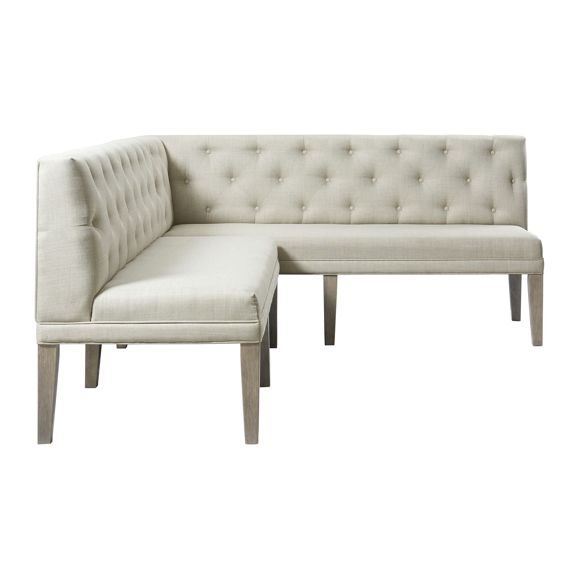 Peyton - Sectional Sofa Dining Set - Gray