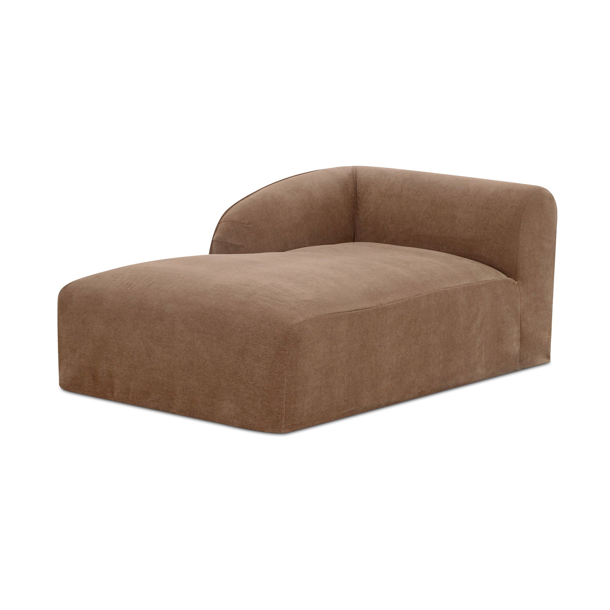 Isla - Left Arm Facing Chaise - Light Brown